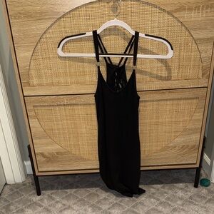 Topshop Black Backless Dress